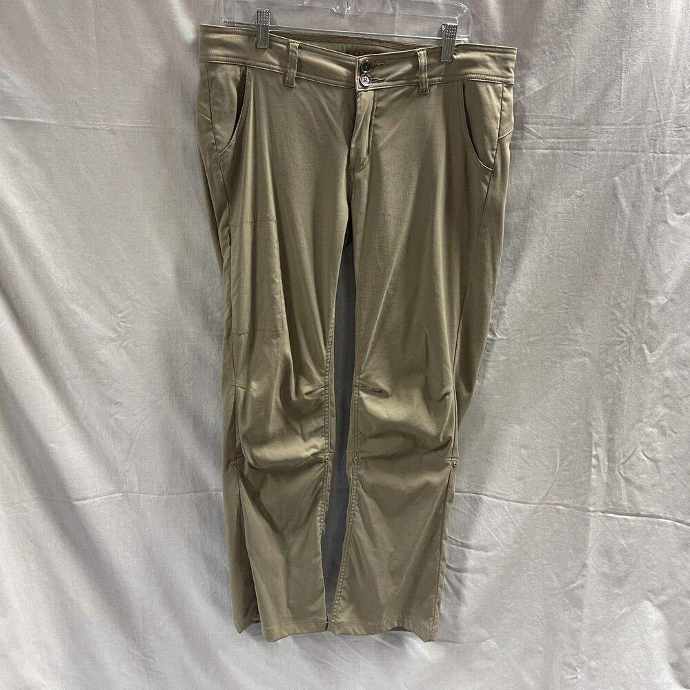 Prana Womens Halle Pants Size 10 Beige Low Rise Boot Cut